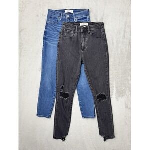 Abercrombie Curve Love High Rise Super Skinny Ankle Jeans Women 26S Lot 2